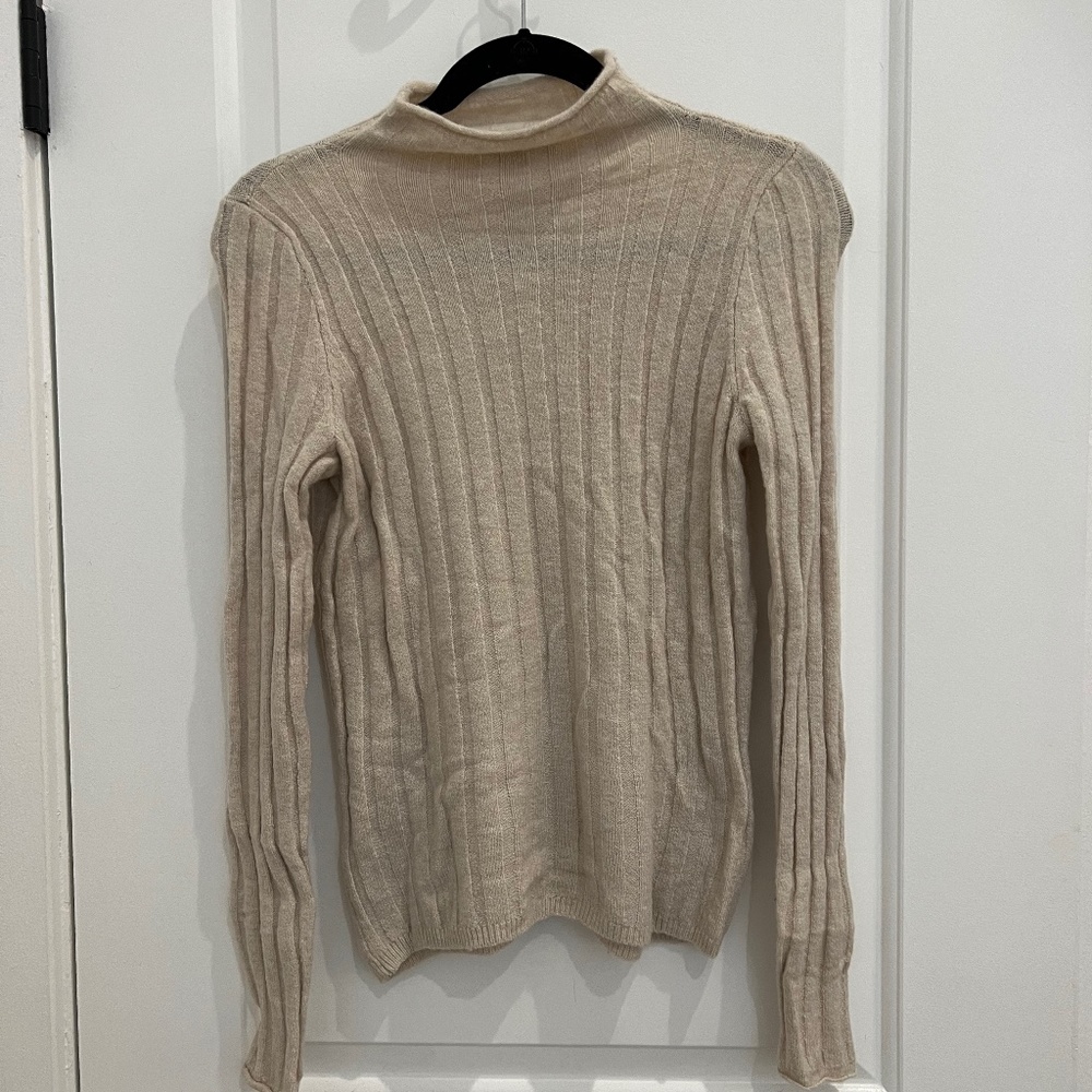 Ribbed Mock Neck Sweater